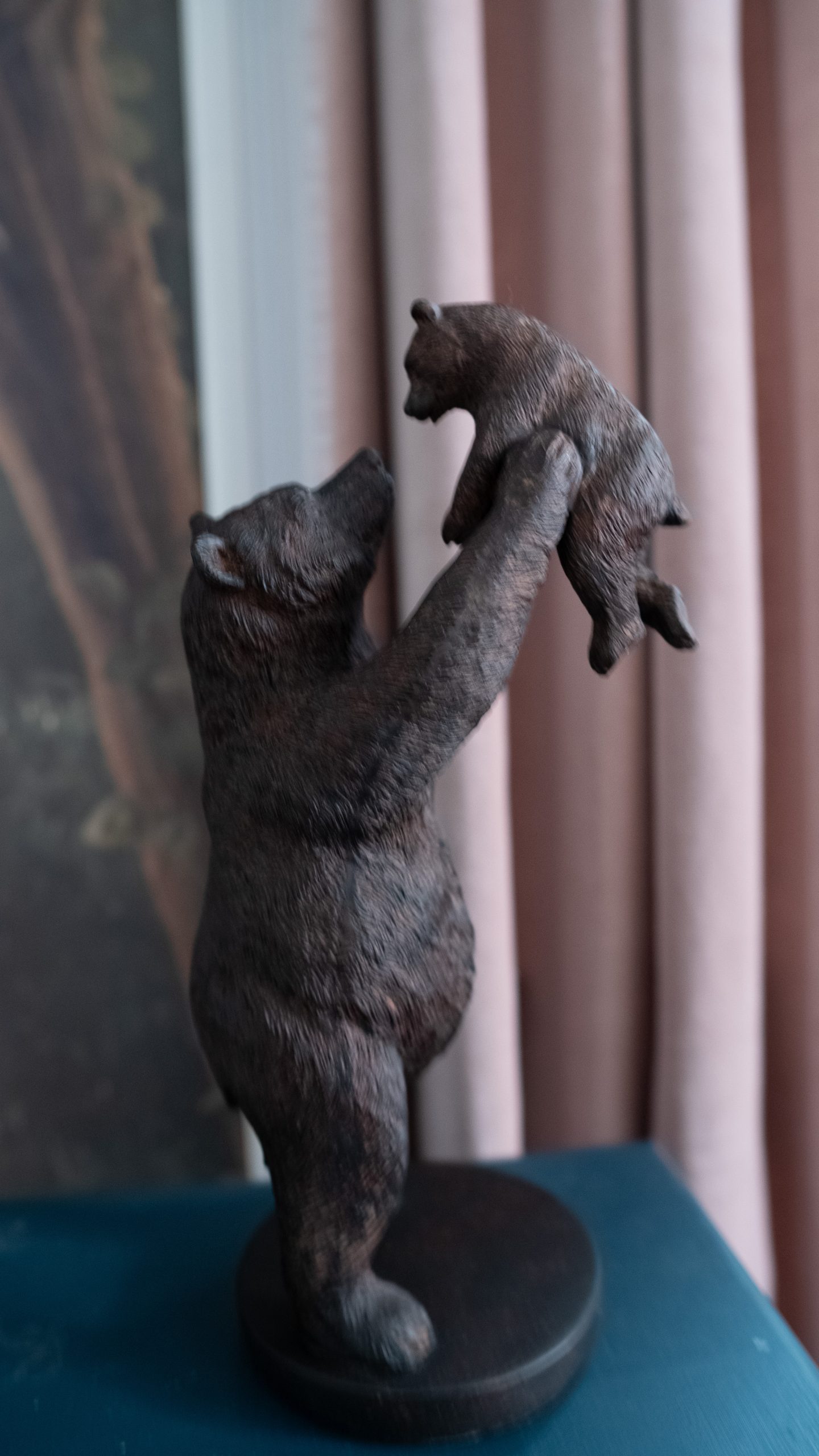 Magnifique Statue Ours & Ourson – Image 2